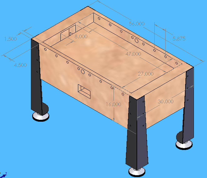 These dimensions are a very good building block for a table.